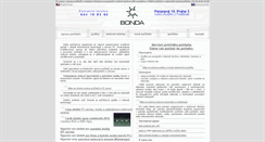 Desktop Screenshot of bonda.cz